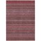 Edge Collections - 8' x 10' - Red - Washable Non-Skid Striped Area Rug for Indoor and Outdoor Use - 1 Piece